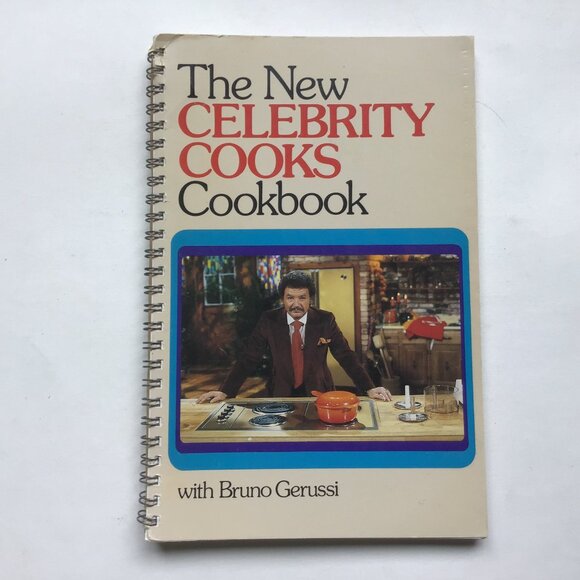 New Celebrity Cooks Cookbook With Bruno Gerussi Coil Bound CBC TV Vintage 1979 - Picture 1 of 9